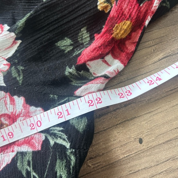 Torrid Black Floral Babydoll Tunic size 0 - Picture 4 of 6